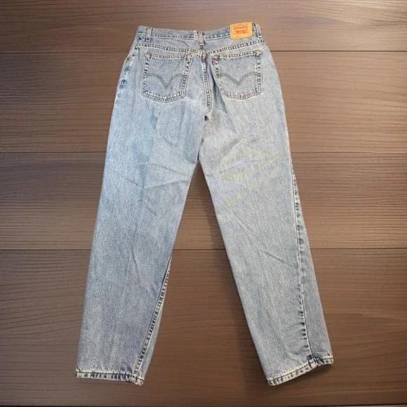 Levi's 505 Jeans Mens 31x34 Blue Cotton Denim Straight Workwear Faded Classic - Picture 2 of 9